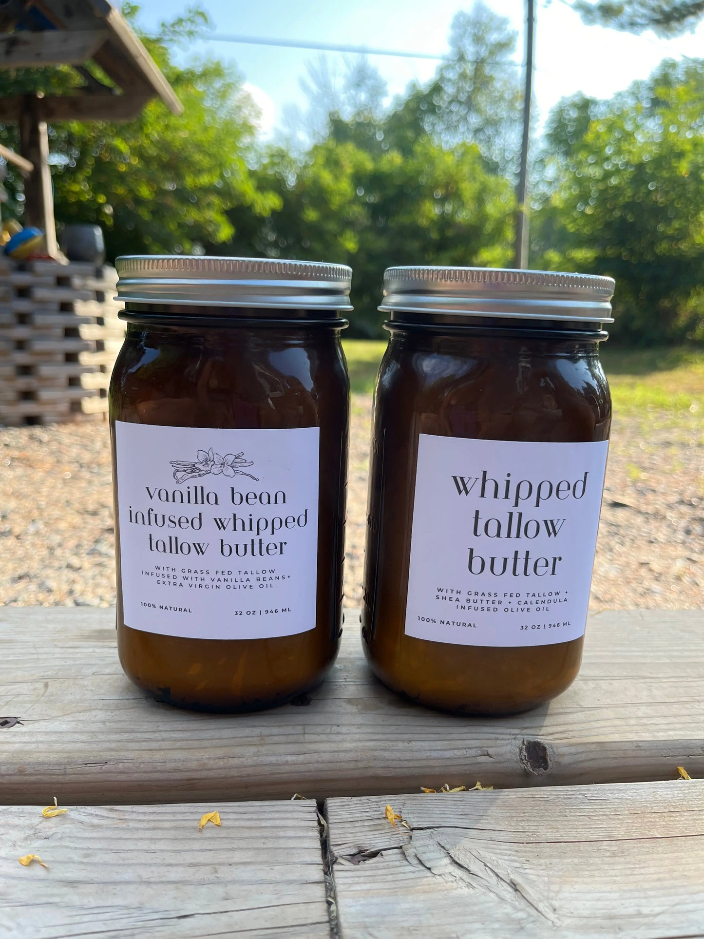 ✨ Family Size 32oz Tallow Jar ✨ (Up to 38% off) Wild Crafted Tallow