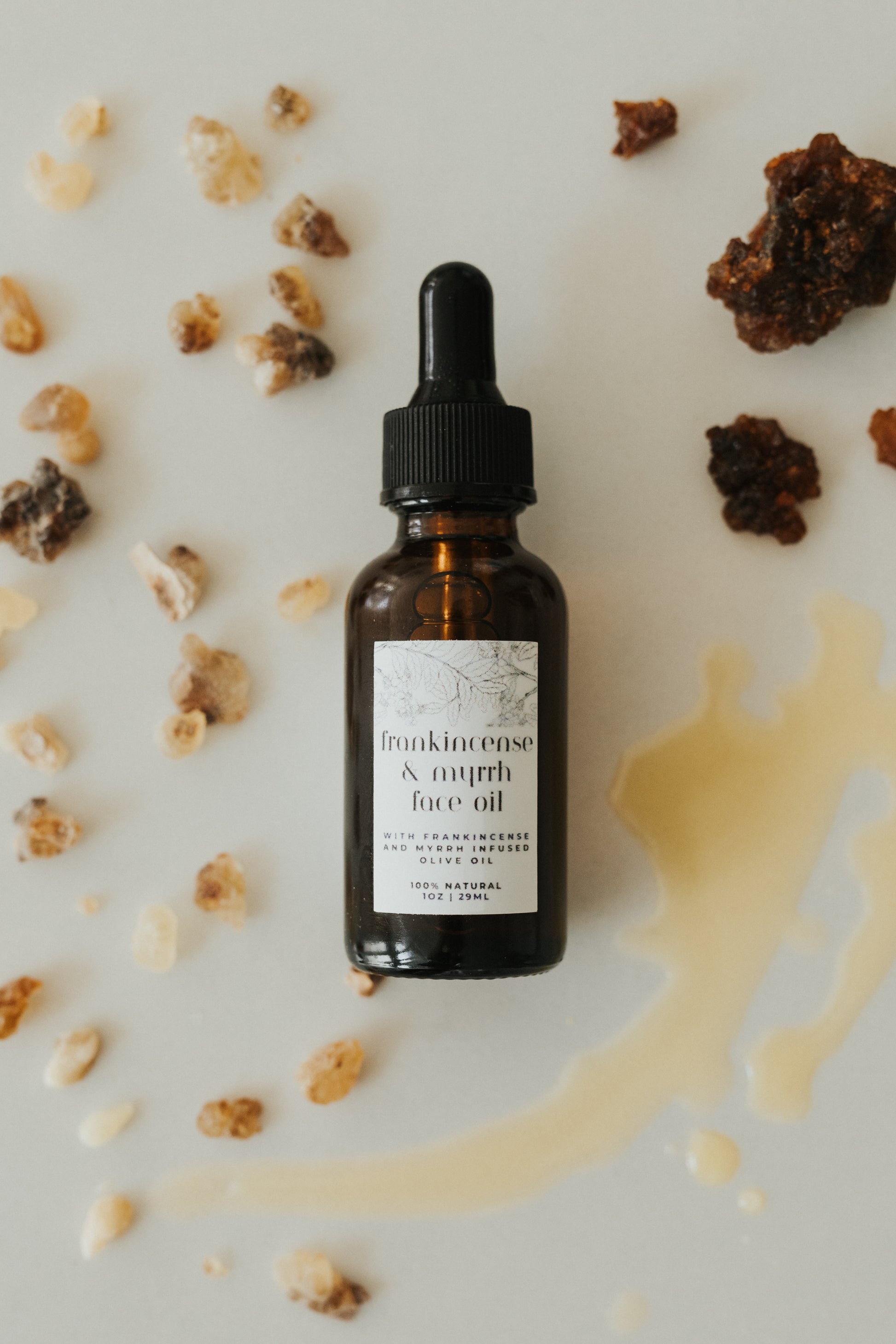 Frankincense and Myrrh Face Oil 🕊️ Wild Crafted Tallow